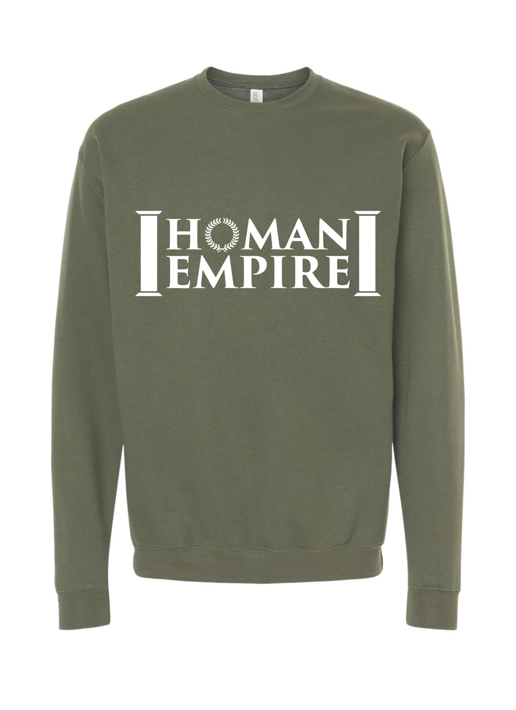 White Logo Homan Empire Crewneck Sweater