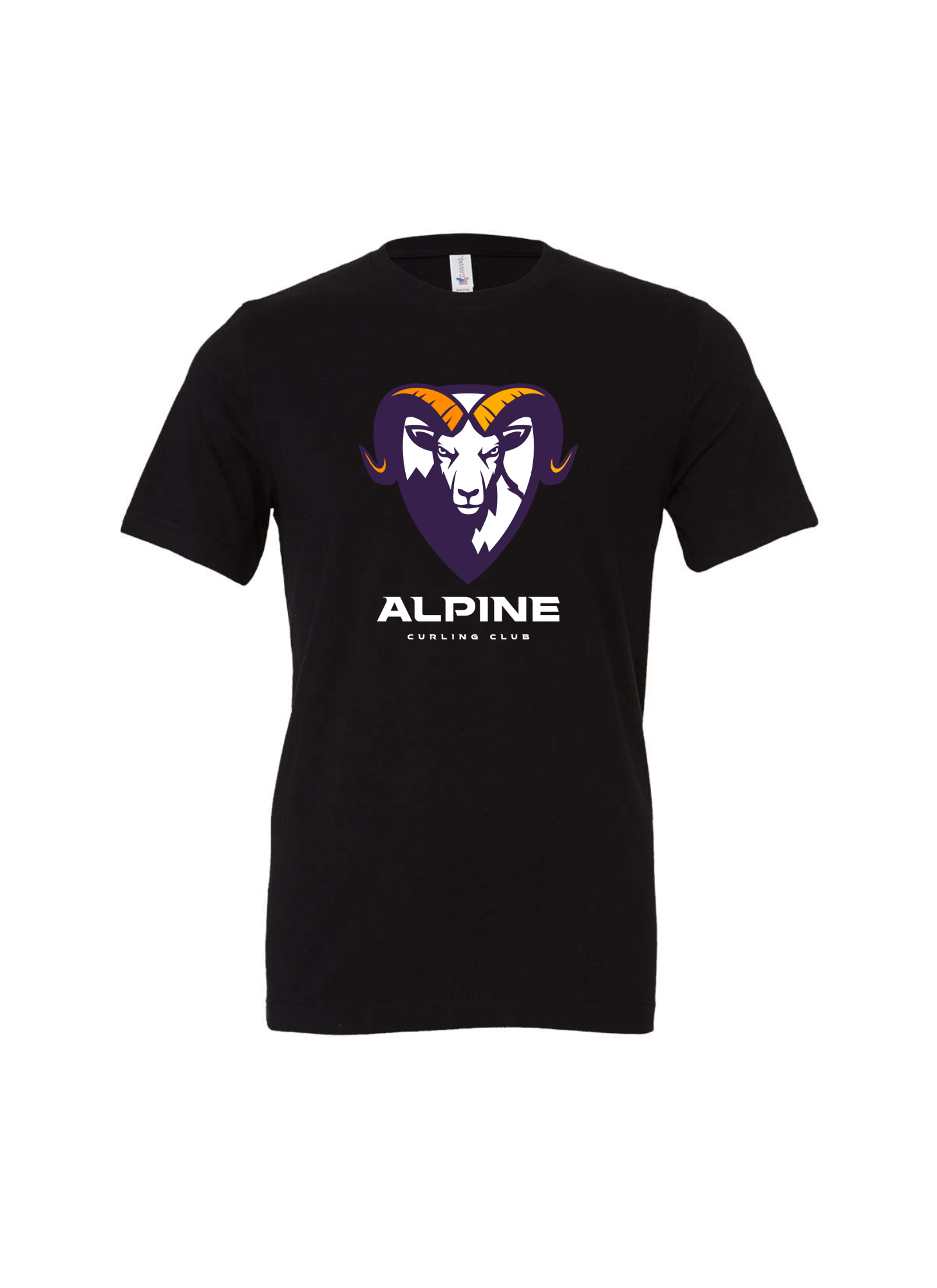 Alpine Curling Club Logo Tee