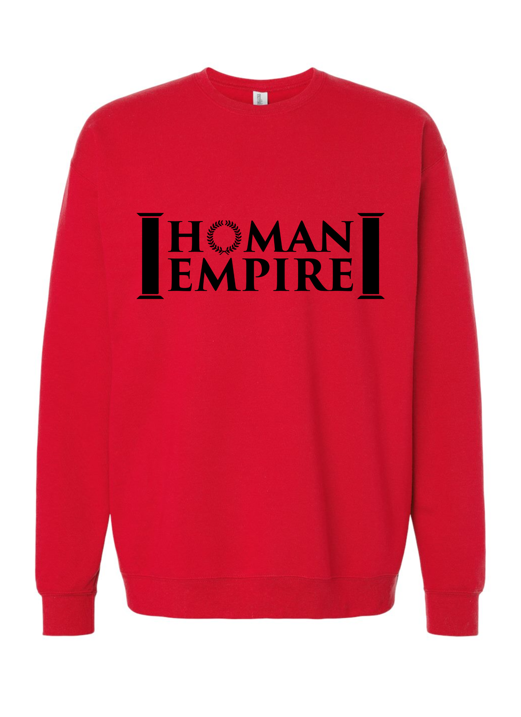 Black Logo Homan Empire Crewneck Sweater