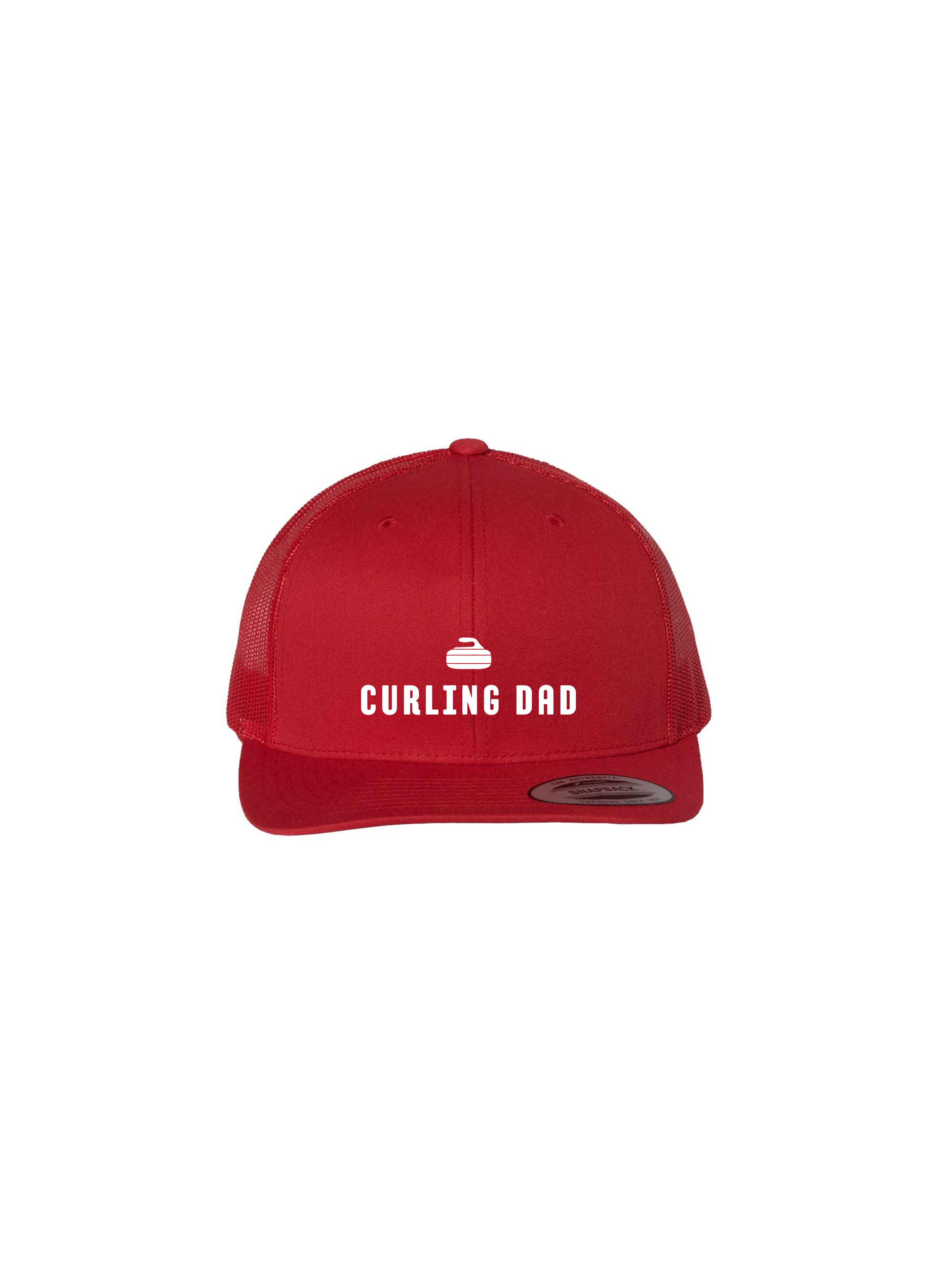 Curling Dad Trucker Hat