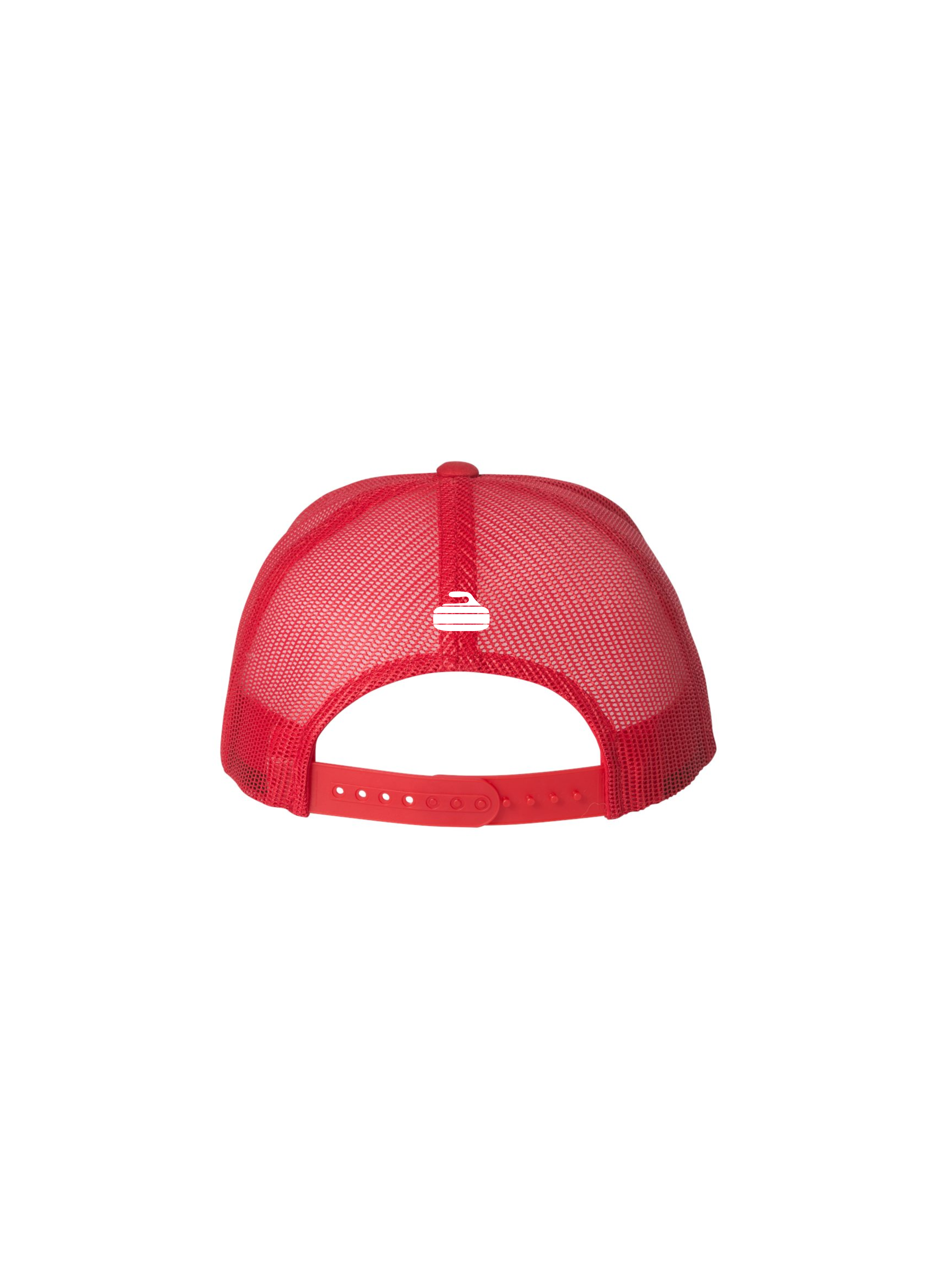 Made In Canada Embroidered Trucker Hat - Red