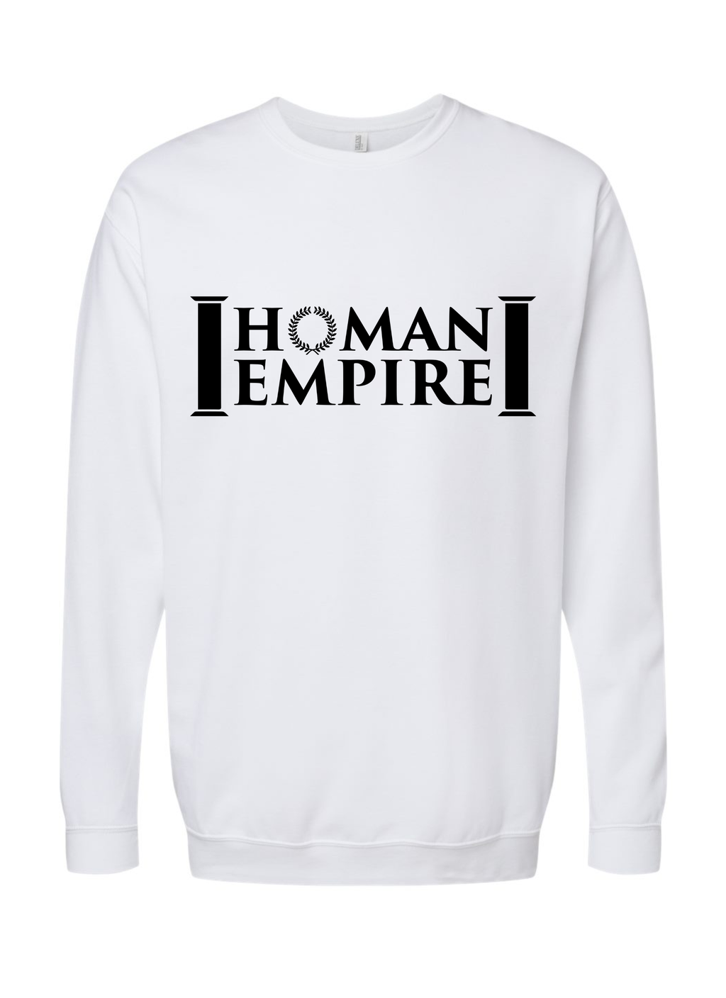 Black Logo Homan Empire Crewneck Sweater