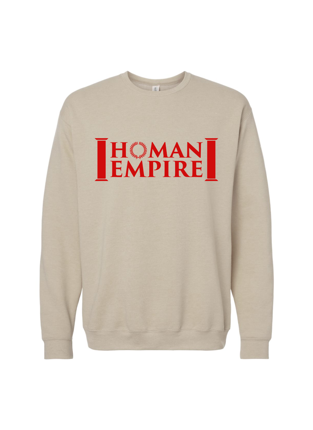 Homan Empire Crewneck Sand + Red