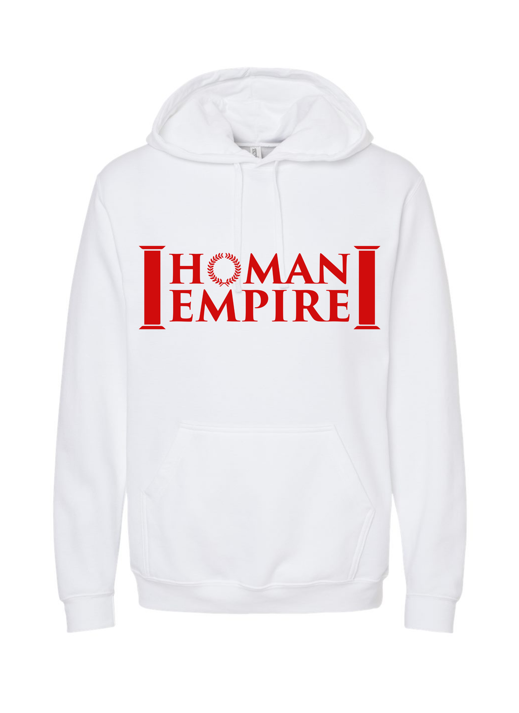 Homan Empire Hoodie White + Red