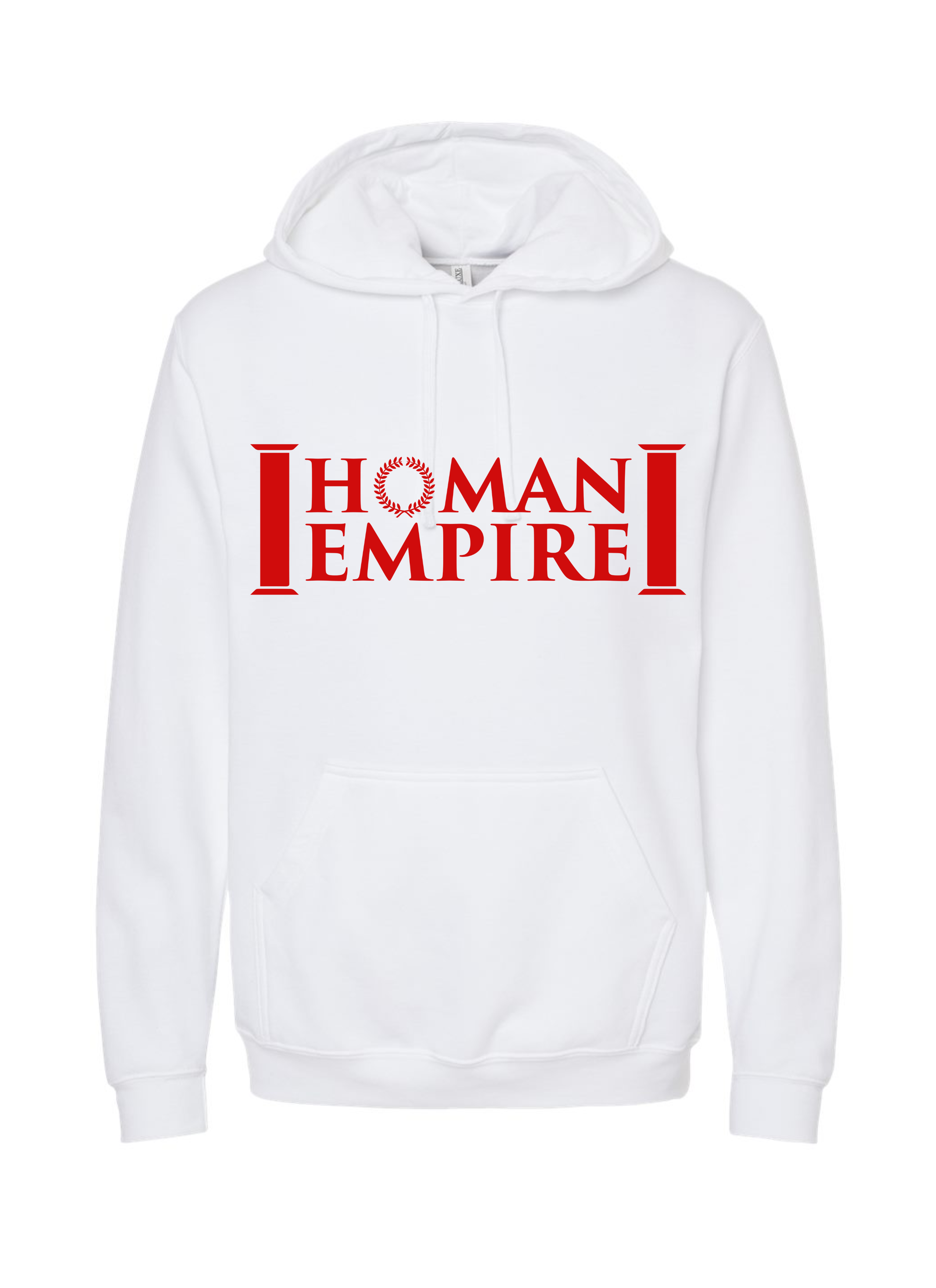 Homan Empire Hoodie White + Red