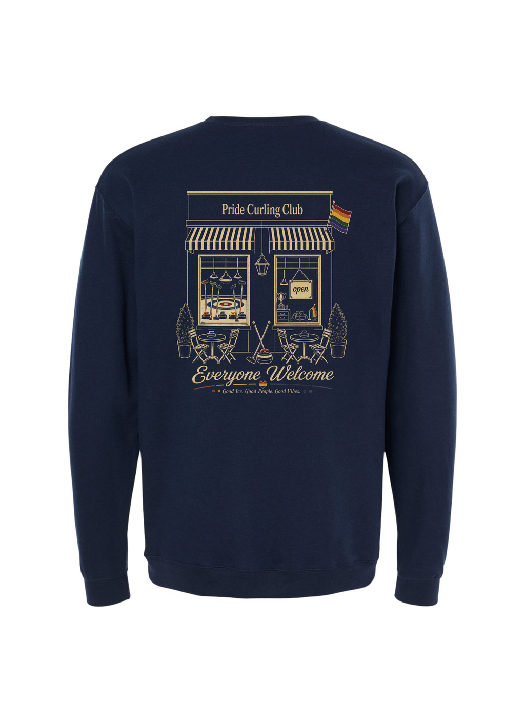 Pride Curling Club Graphic Crewneck