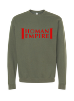 Red Logo Homan Empire Crewneck Sweater