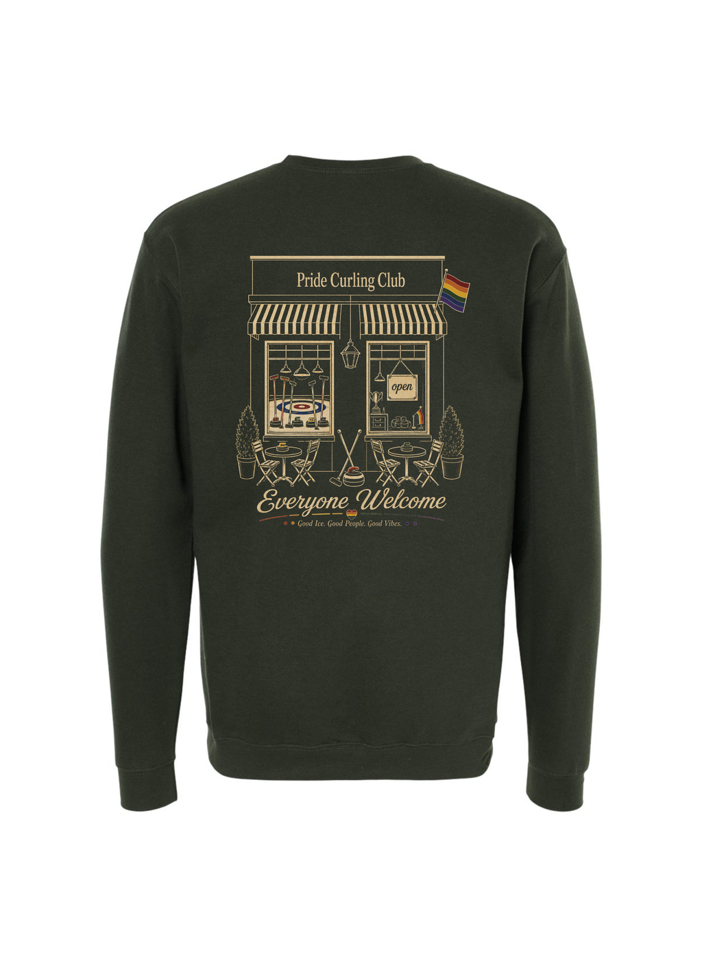 Pride Curling Club Graphic Crewneck