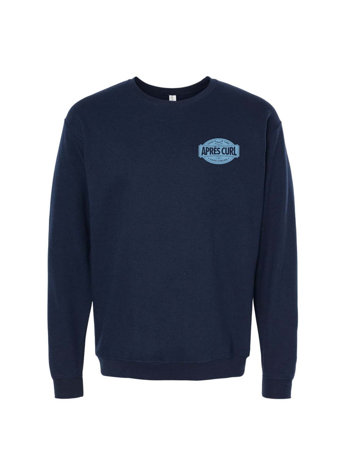 Blue Logo Apres Curl Crewneck Sweater
