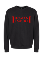 Red Logo Homan Empire Crewneck Sweater