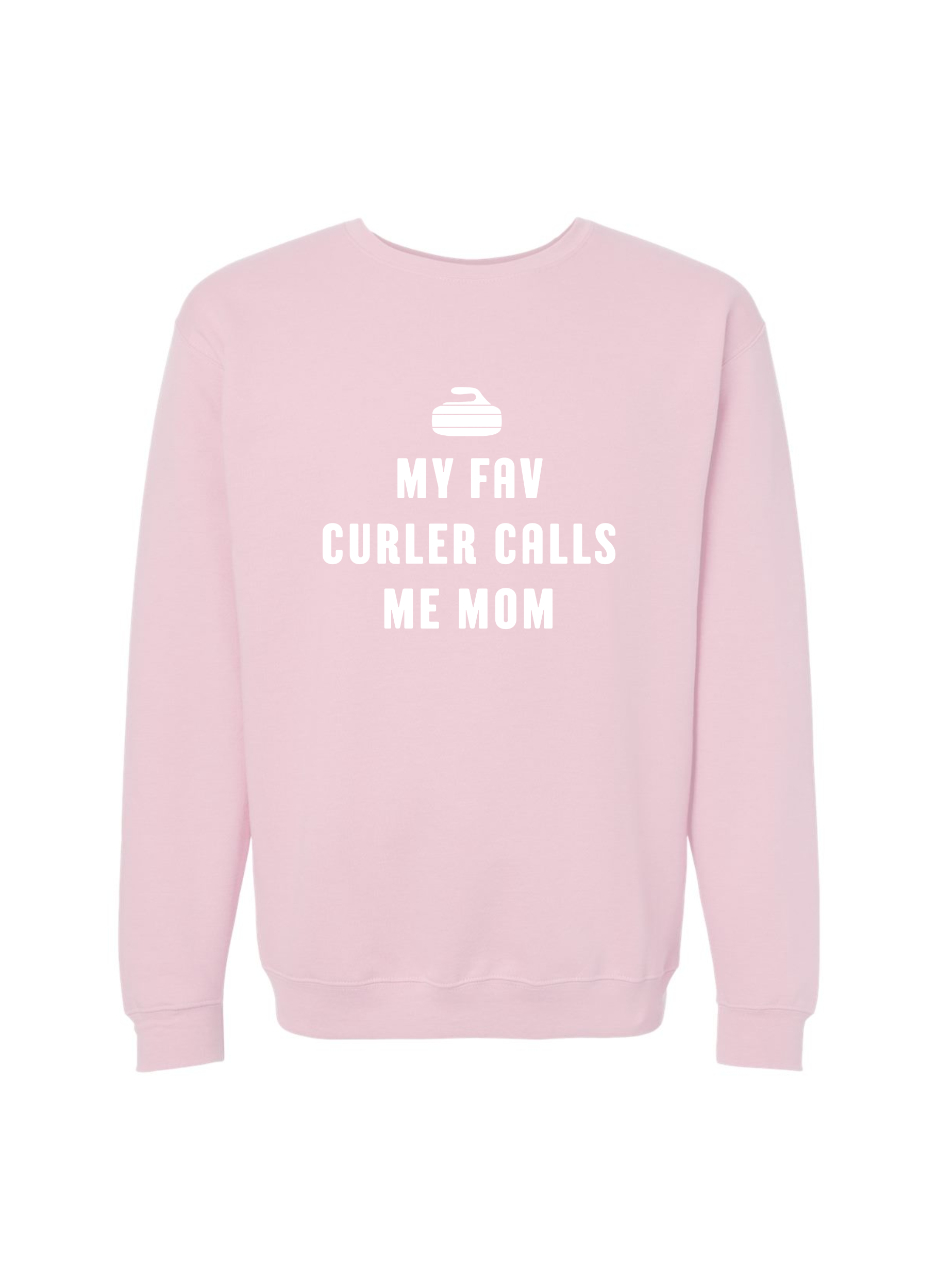 My Fav Curler Calls Me Mom Crewneck Sweater