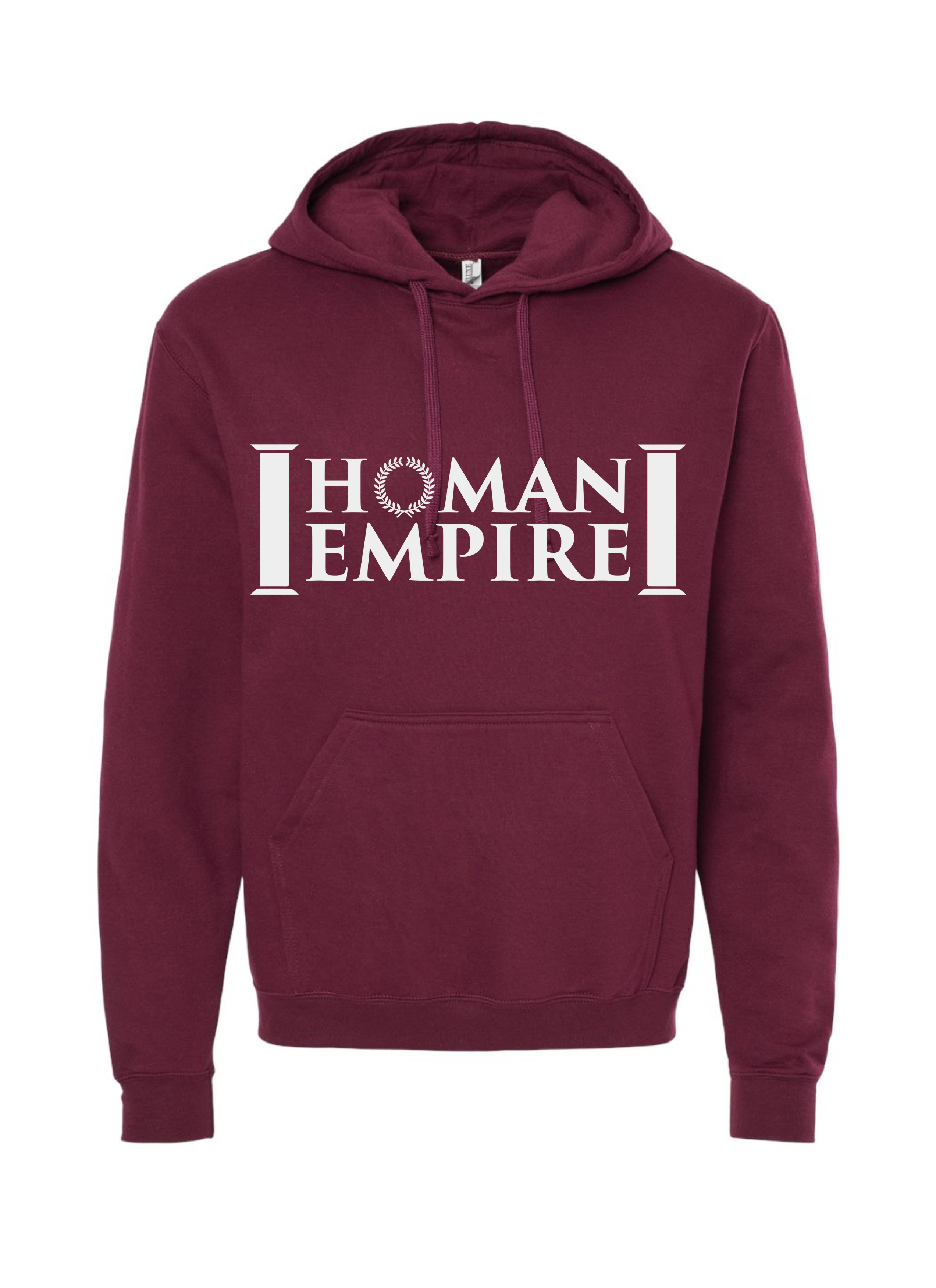 Homan Empire Hoodie Maroon + White