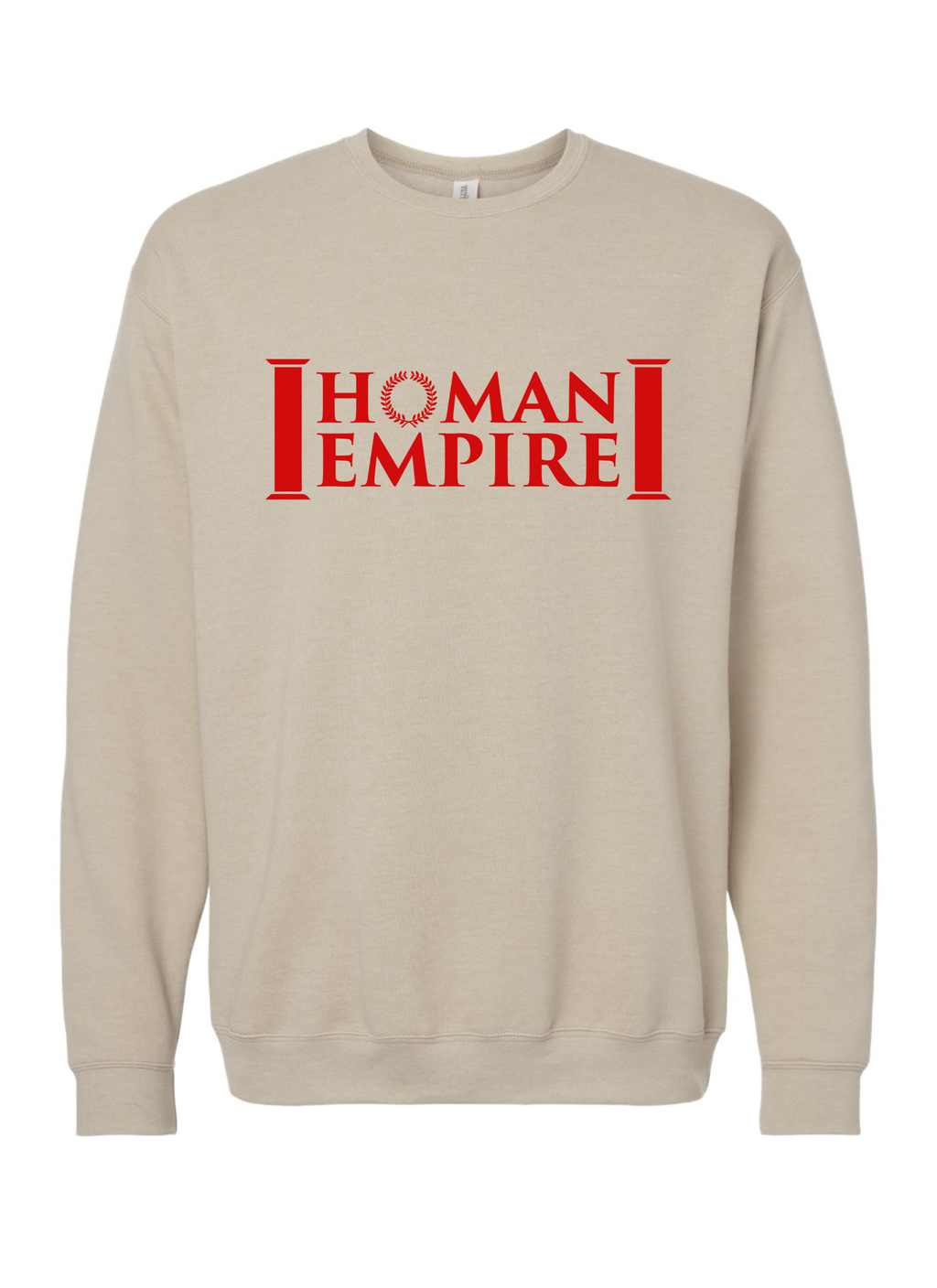 Red Logo Homan Empire Crewneck Sweater