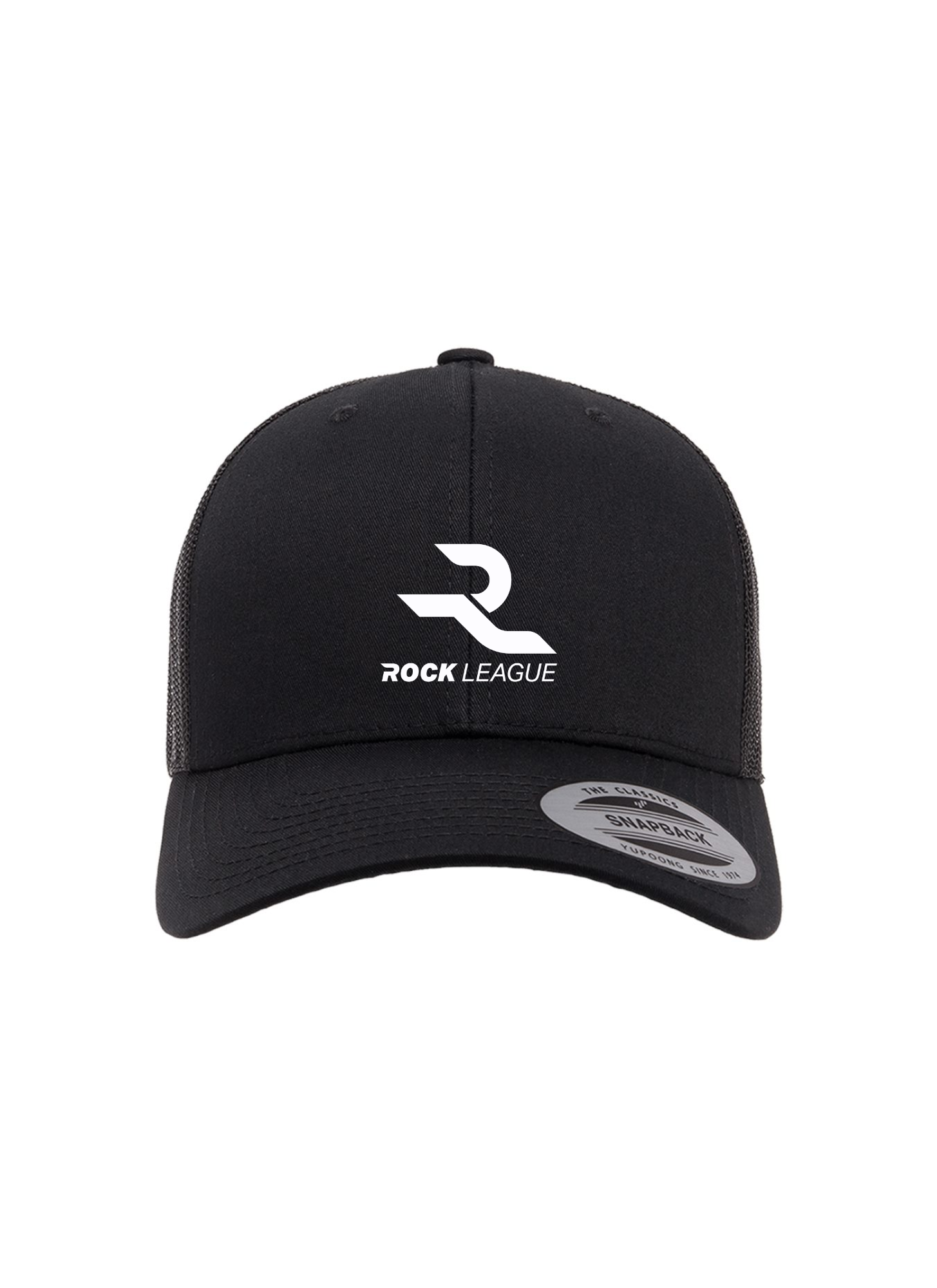 Rock League Embroidered Logo Trucker Cap
