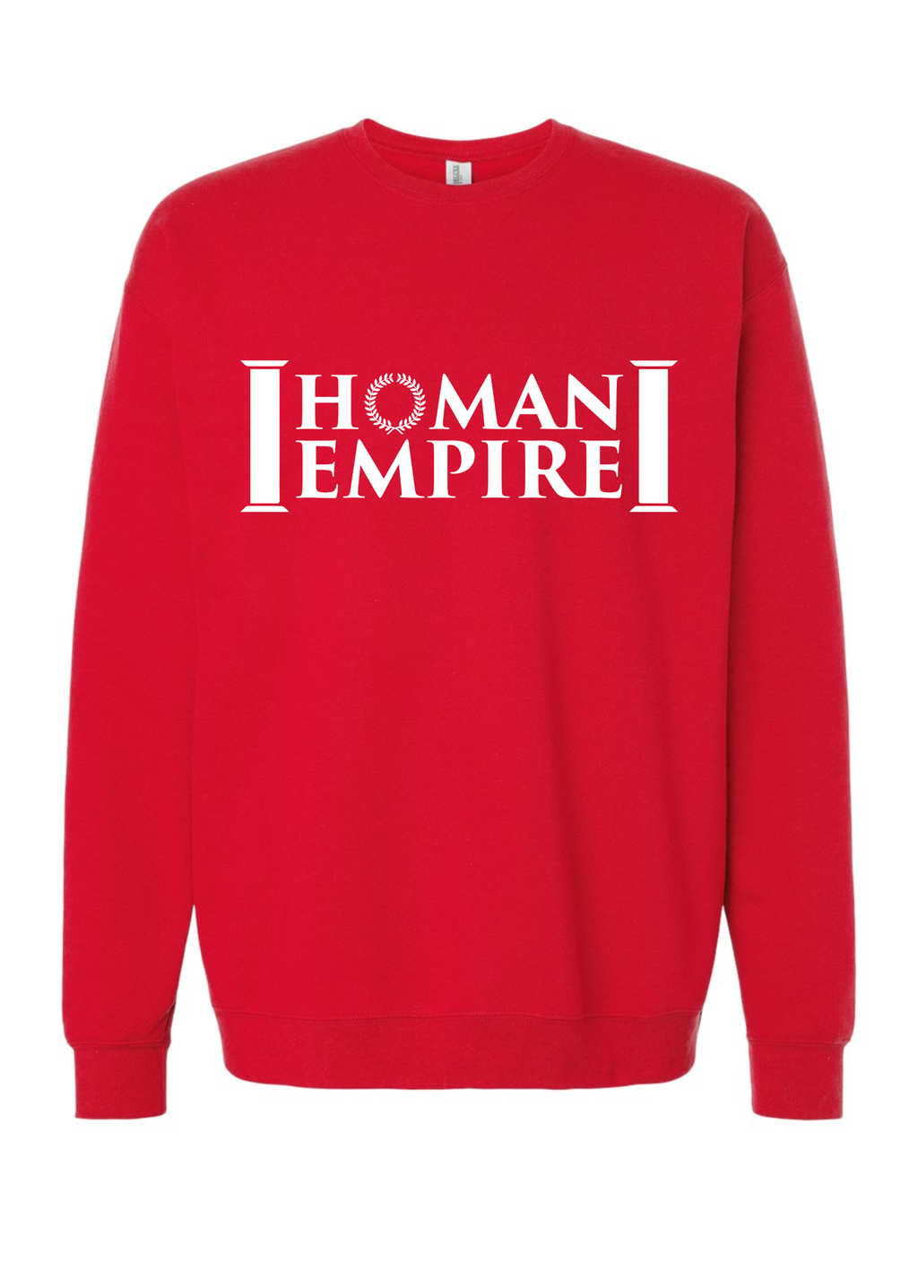 White Logo Homan Empire Crewneck Sweater