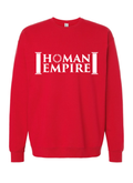 White Logo Homan Empire Crewneck Sweater