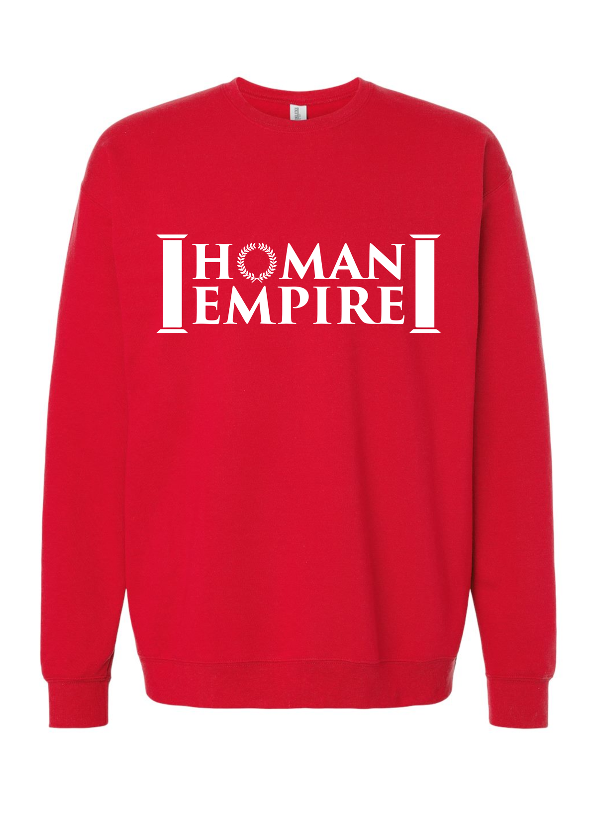 White Logo Homan Empire Crewneck Sweater
