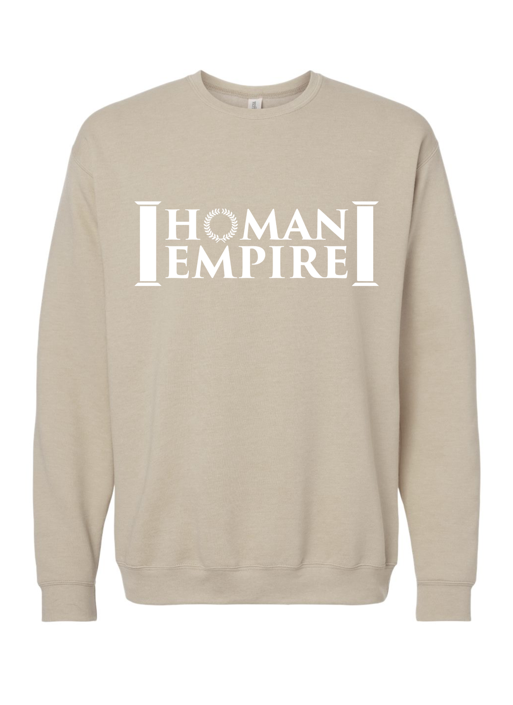 White Logo Homan Empire Crewneck Sweater