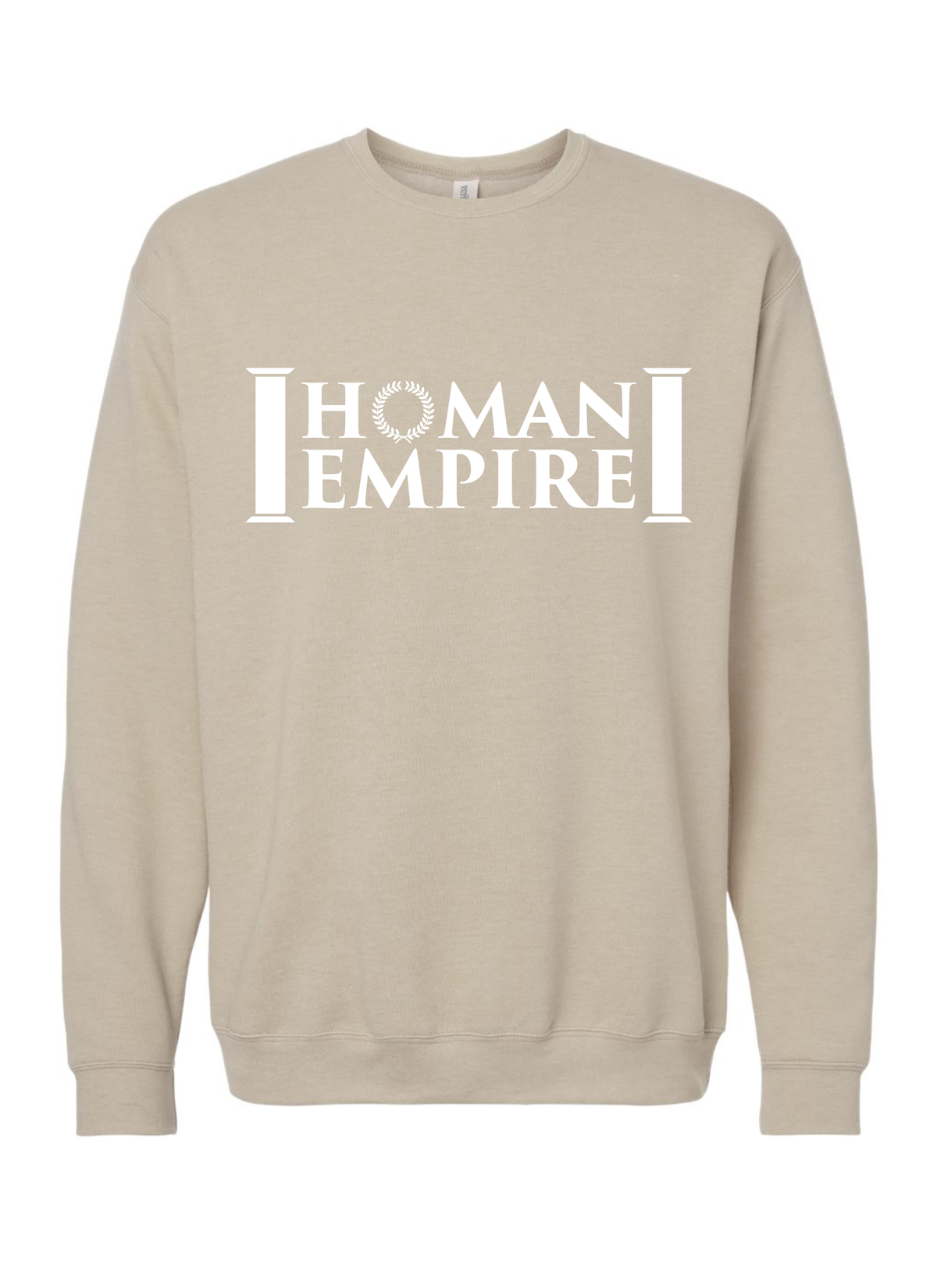 White Logo Homan Empire Crewneck Sweater