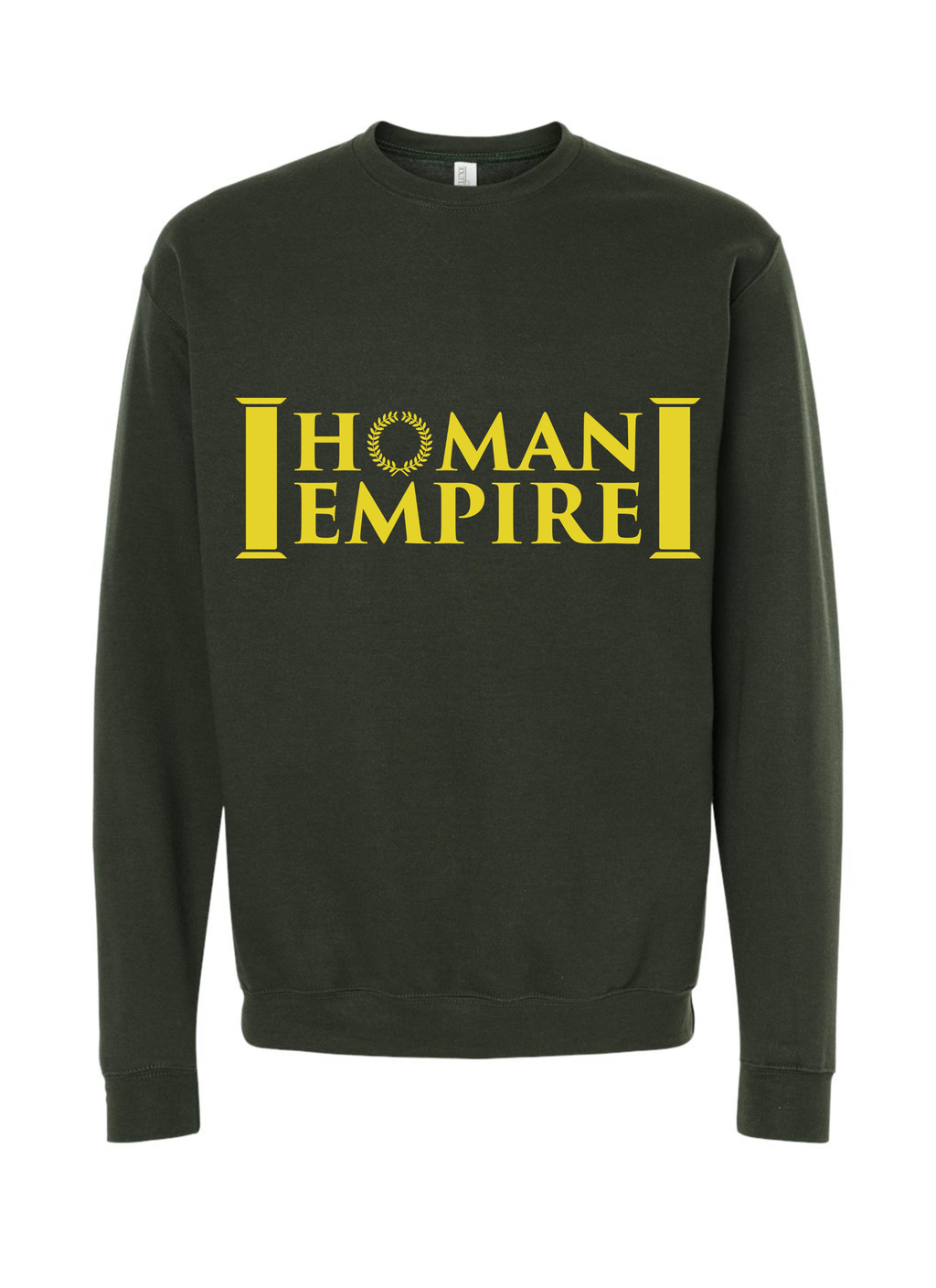 Homan Empire Crewneck Forest + Yellow