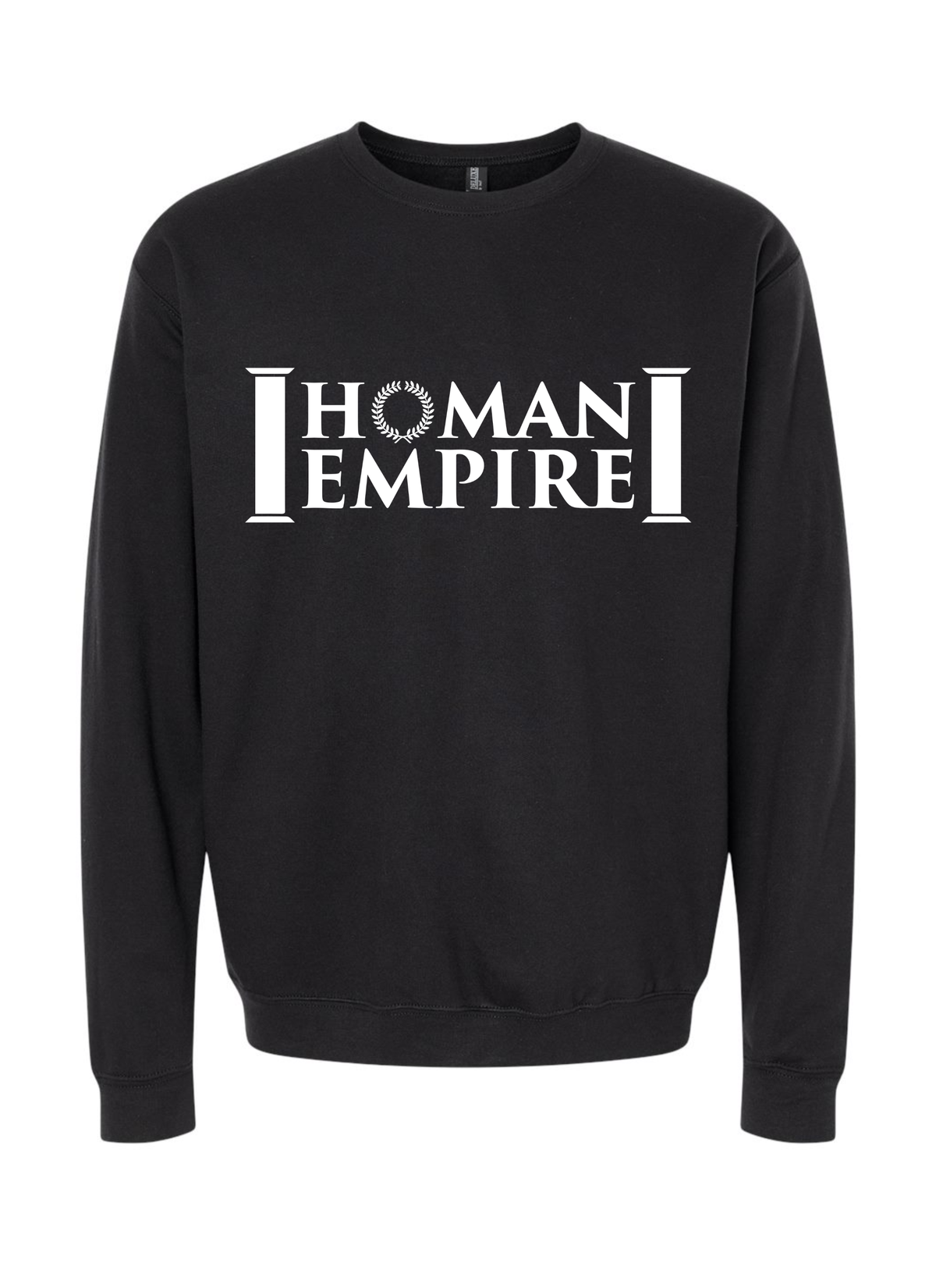 White Logo Homan Empire Crewneck Sweater