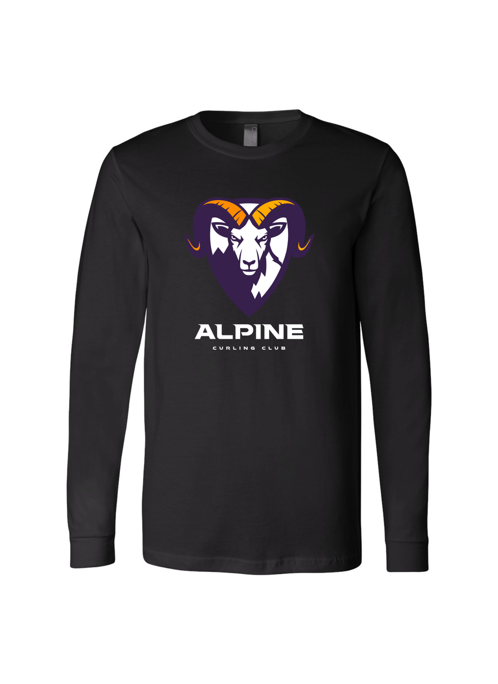 Alpine Curling Club Long Sleeve Logo Tee