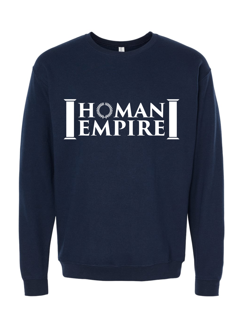 White Logo Homan Empire Crewneck Sweater