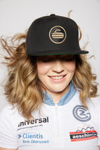 Curling Rock - Snap Back Hat with Patch