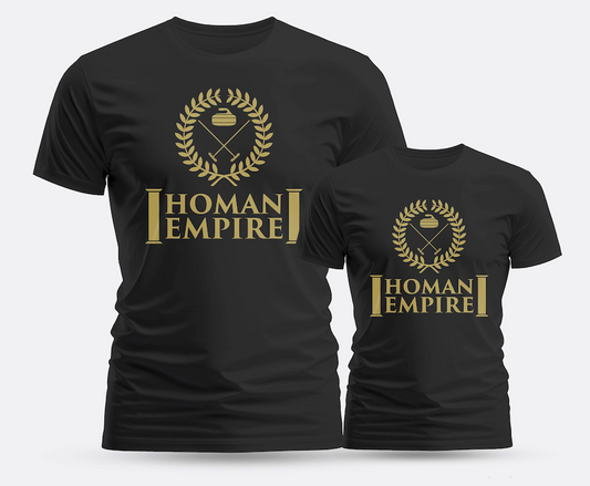 Homan Empire T-Shirt Black And Gold The Rock Shop
