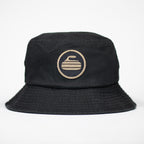 Curling Rock - Black Bucket Hat with Patch