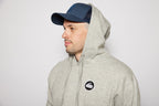 Curling Rock - Rainbow Speckle Hoodie with Patch