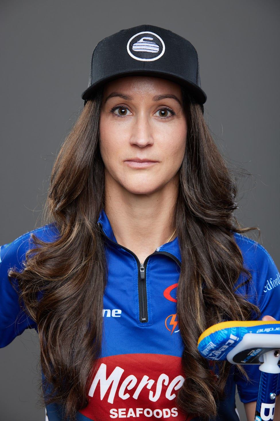Curling Rock - Mesh Back Hat with Patch