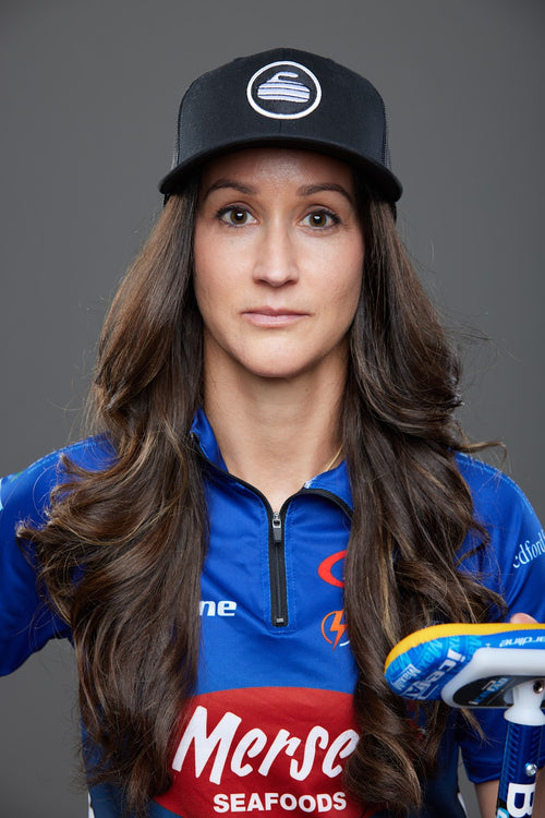 Curling Rock - Mesh Back Hat with Patch