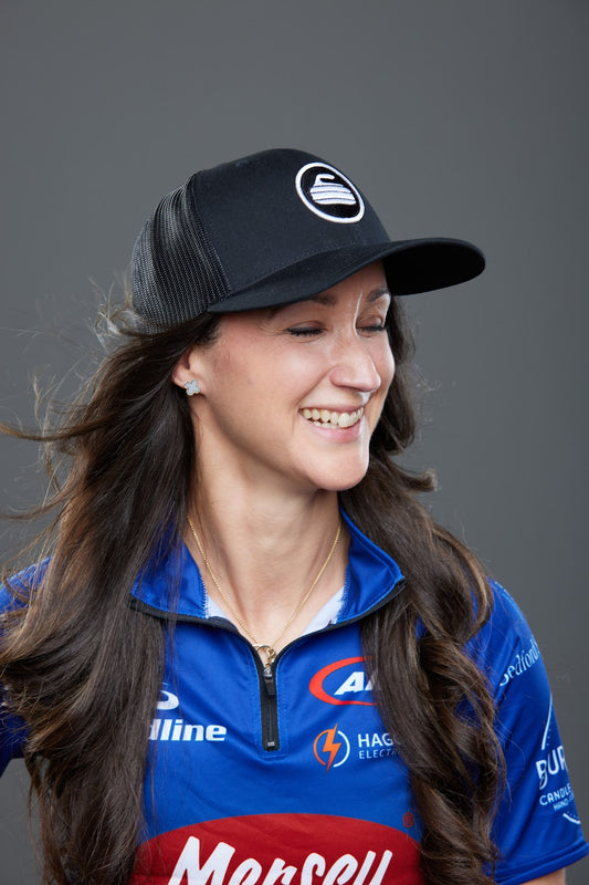 Curling Rock - Mesh Back Hat with Patch