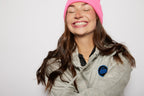 Curling Rock - Rainbow Speckle Hoodie with Patch