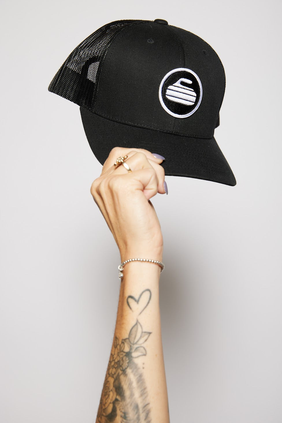 Curling Rock - Mesh Back Hat with Patch
