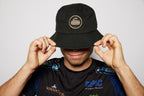 Curling Rock - Black Bucket Hat with Patch