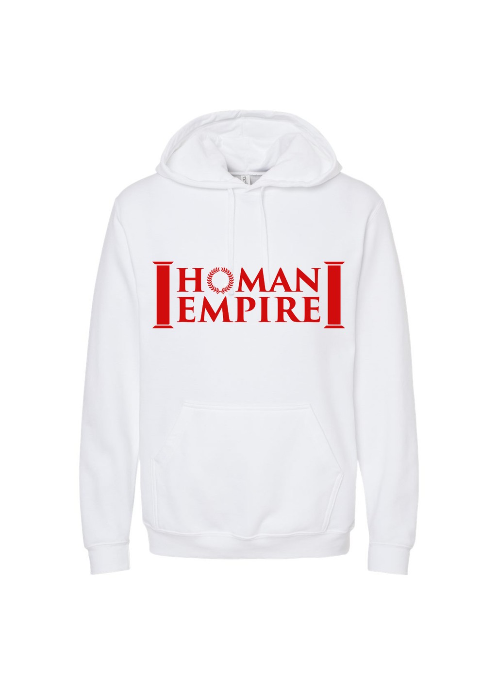 Homan Empire Hoodie White + Red