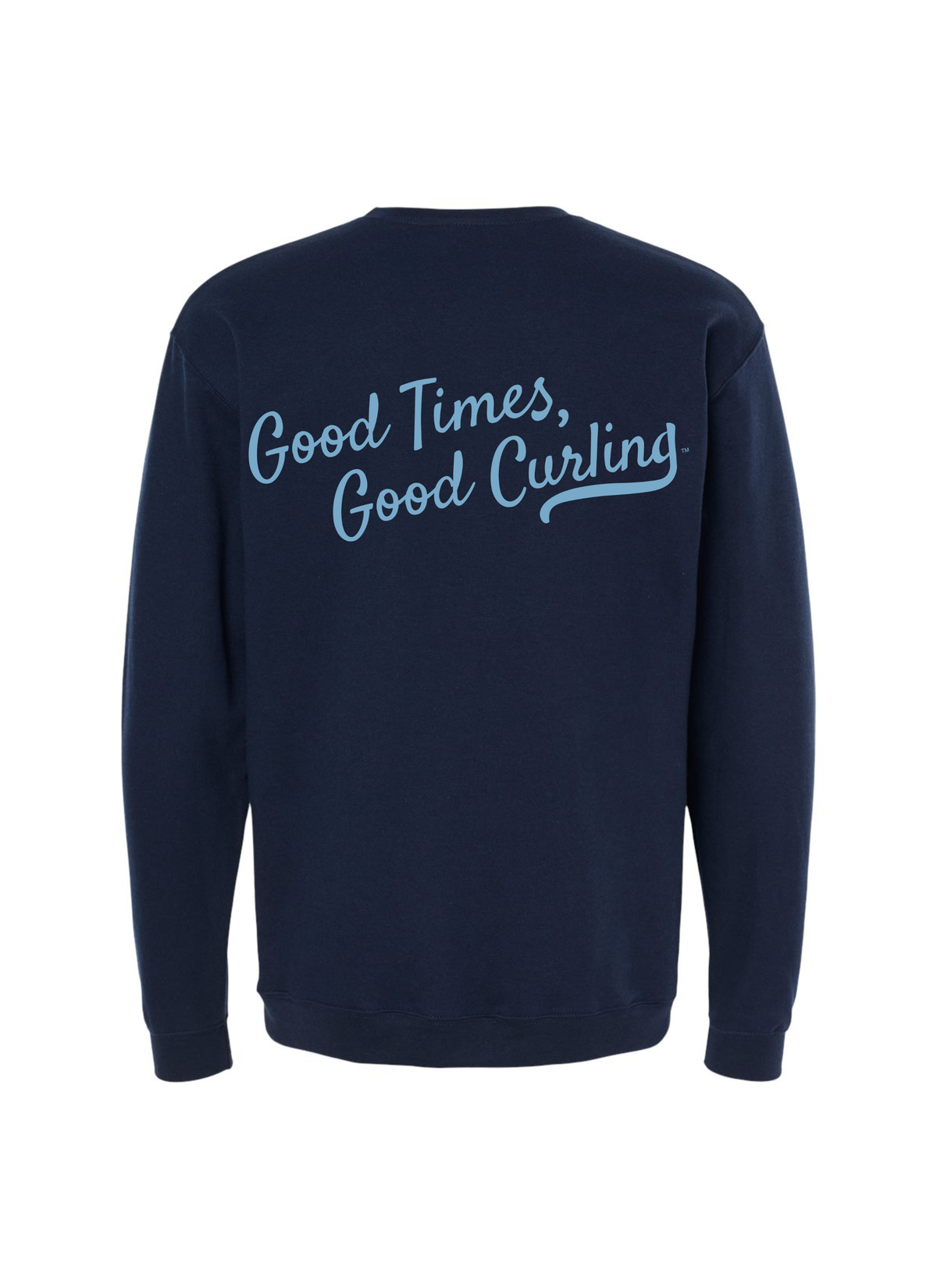 Blue Logo Apres Curl Crewneck Sweater