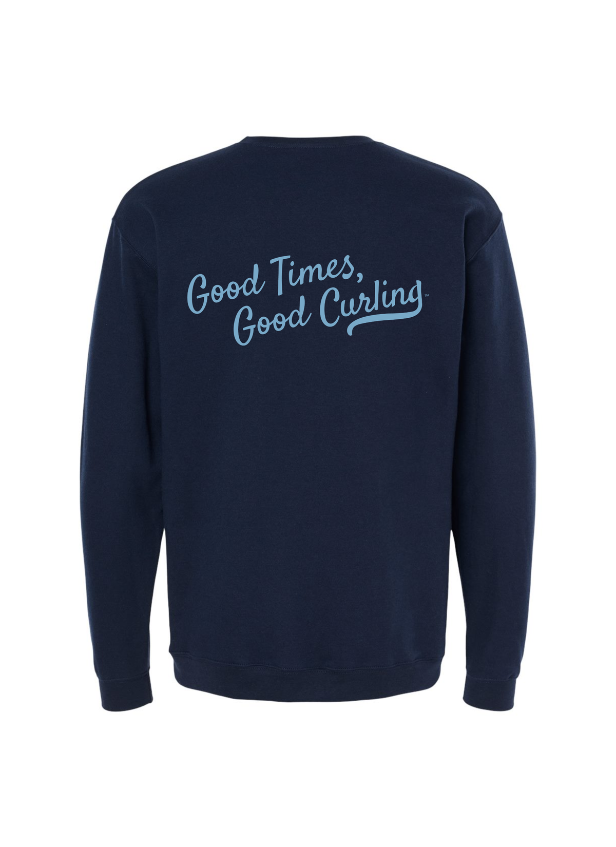Navy + Blue Apres Curl Crewneck Sweater