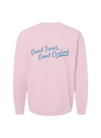 Pink + Blue Apres Curl Crewneck Sweater